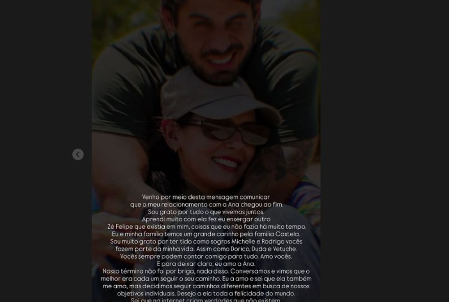 ana-castela-e-ze-felipe-anunciam-termino3A-maturidade-e-respeito-mutuo-em-destaque ana-castela-e-ze-felipe-anunciam-termino3A-maturidade-e-respeito-mutuo-em-destaque