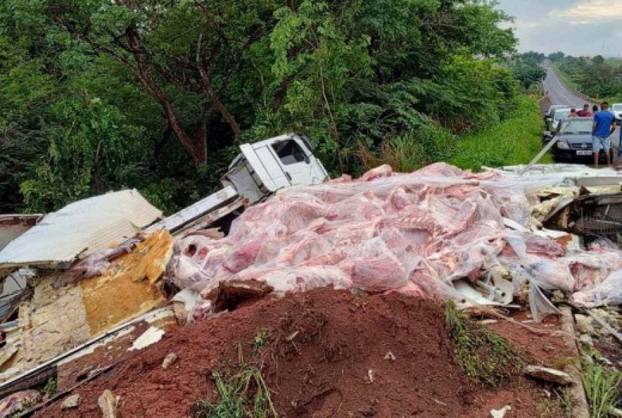 assaltantes-fecham-carreta-de-carne-bovina2C-que-tomba-e-carga-e-saqueada