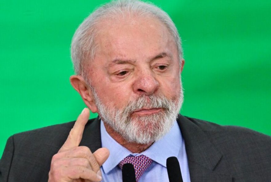 Brazil's President Luiz Inacio Lula da Silva delivers a speech during the launch of a home renovation program for low-income families at Planalto Palace in Brasilia on October 20, 2025. (Photo by Evaristo Sa / AFP)