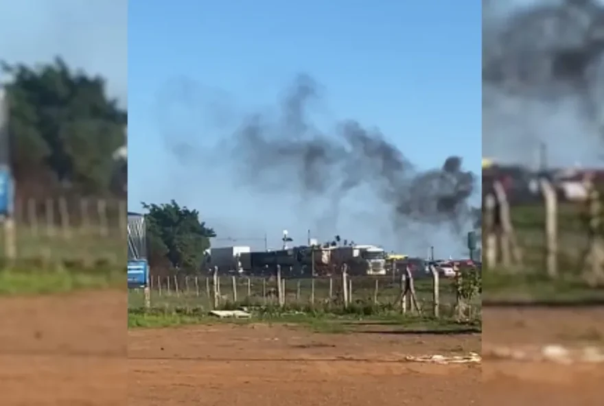 Aglomerações nas rodovias questionando as urnas e pedindo intervenção militar atrapalham o trabalho dos motoristas, de acordo com presidente do Sinditac. (Foto: Divulgação/GCM de Cristalina0