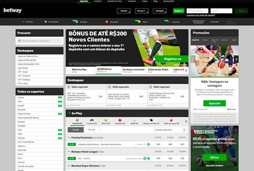 A Betway é uma famosa patrocinadora de clubes de futebol, tanto no Brasil, quanto lá fora (Reprodução / site oficial).