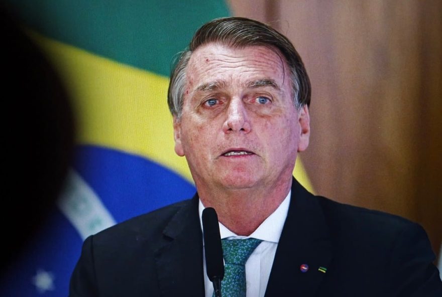 Jair,Bolsonaro,Delivering,A,Speech,In,Front,Of,The,Brazilian Jair,Bolsonaro,Delivering,A,Speech,In,Front,Of,The,Brazilian