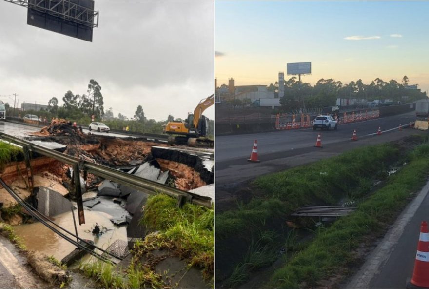 br-101-em-sc3A-cratera-causada-por-chuvas-e-fechada-apos-80-horas2C-transito-liberado-confira-rotas-alternativas