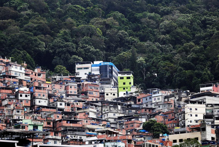 The Police Peacekeeping Unit (UPP) headquarters is seen in the Rocinha slum after violent clashes between drug gangs, in Rio de Janeiro, Brazil, October 2, 2017. REUTERS/Bruno Kelly