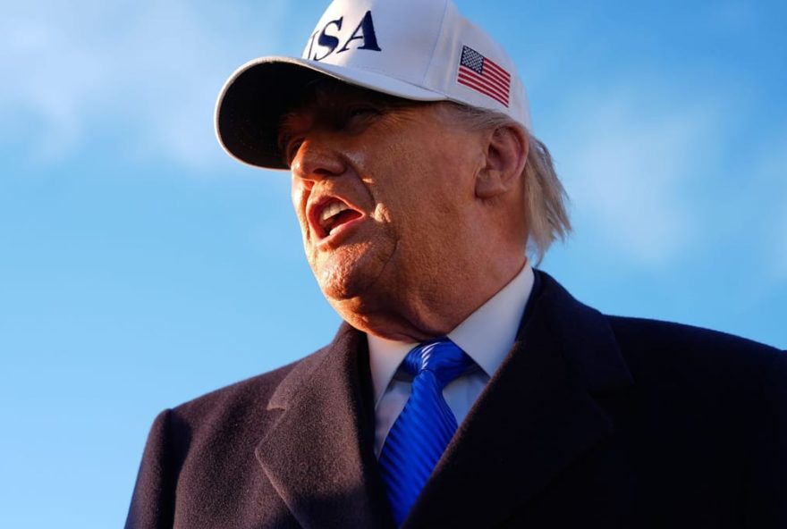 Trump President Donald Trump speaks to reporters before he boards Air Force One, Friday, March 13, 2026, at Joint Base Andrews, Md., for a trip to Florida. (AP Photo/Mark Schiefelbein)