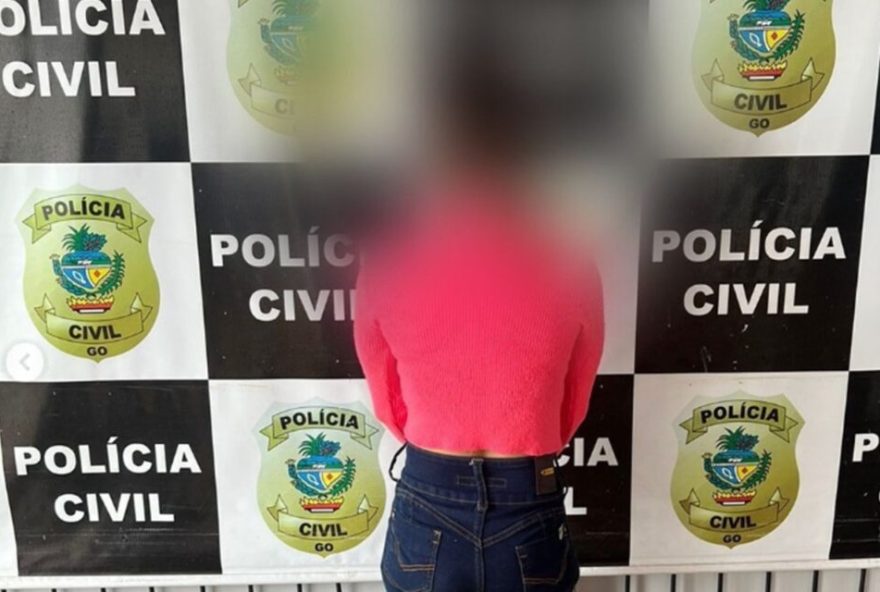 Mãe é presa após dar remédio contraindicado e bebê ir parar no hospital, em Trindade (Foto: Polícia Civil)