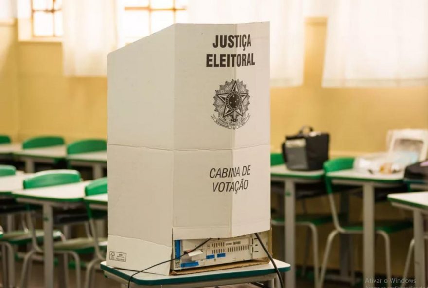 cabina de votação Eleições Goiás