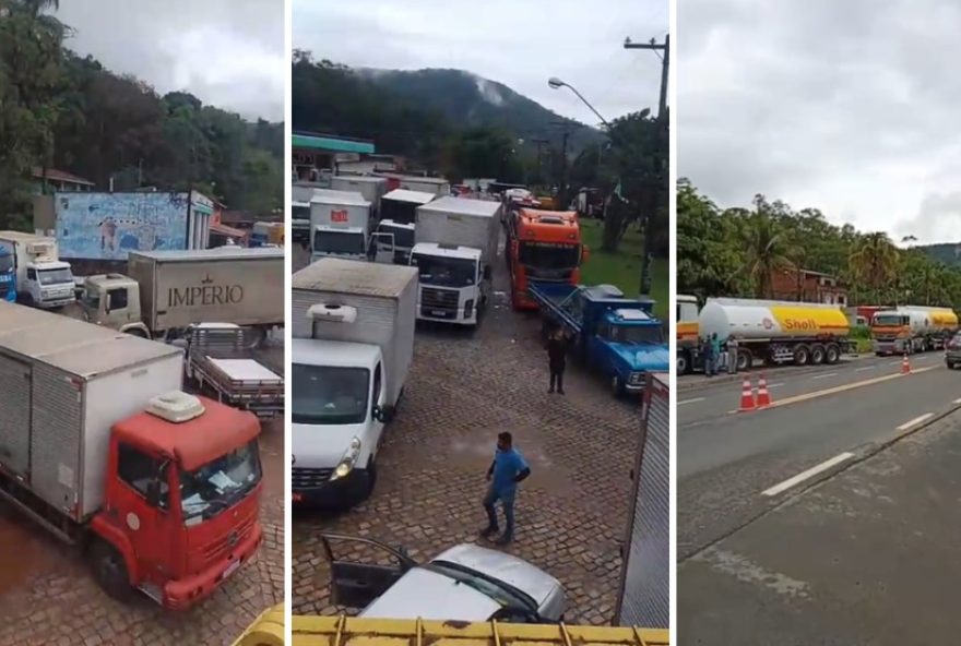 caminhoneiros-protestam-em-ponte-no-rio-maranduba2C-em-ubatuba3A-video-e-detalhes