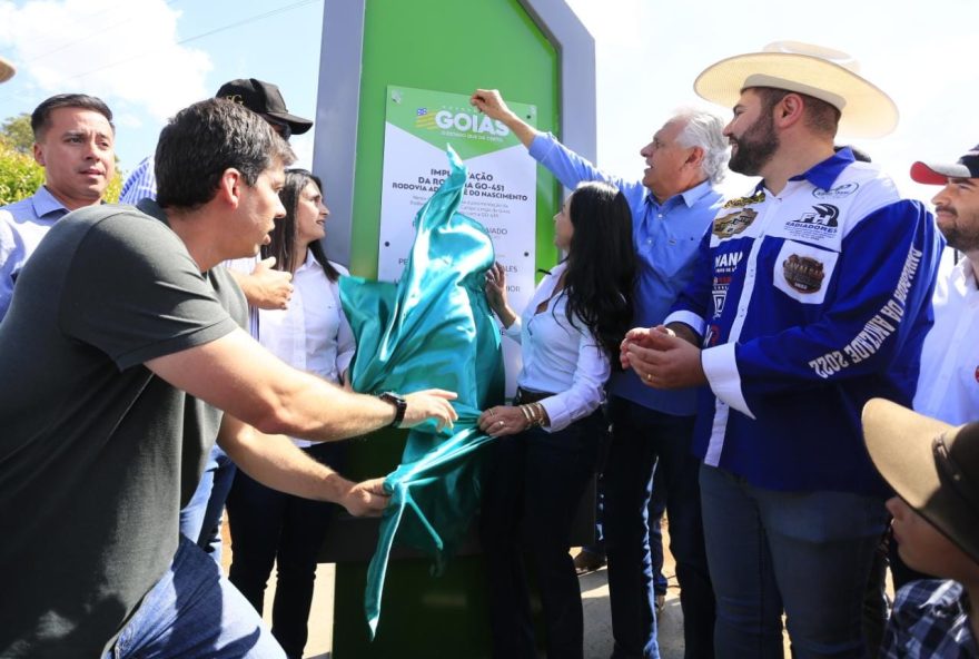 Governador Ronaldo Caiado participa de festa em comemoração aos 26 anos de Campo Limpo de Goiás (Fotos: André Saddi/Secom)