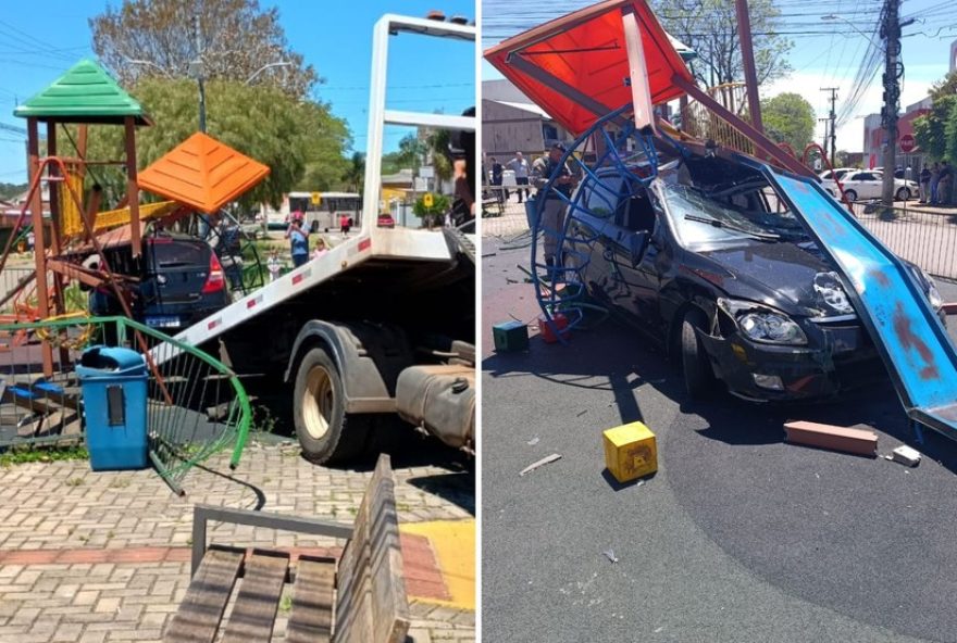carro-invade-praca-em-passo-fundo2C-destroi-parquinho-e-motorista-embriagado-e-preso carro-invade-praca-em-passo-fundo2C-destroi-parquinho-e-motorista-embriagado-e-preso
