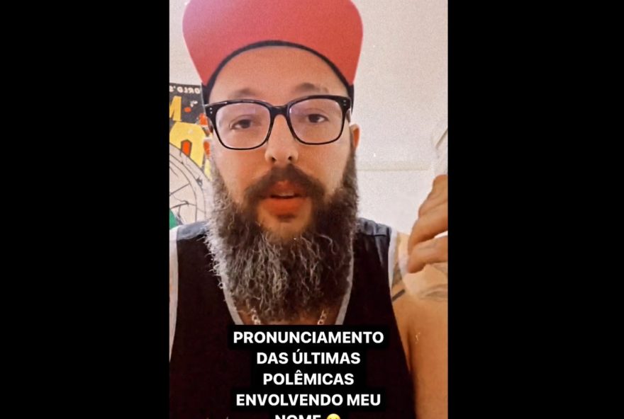 Em vídeo respota, Cauê Moura anunciou, de forma zombeteira, a venda de seu veículo (Foto: Reprodução/Twitter)