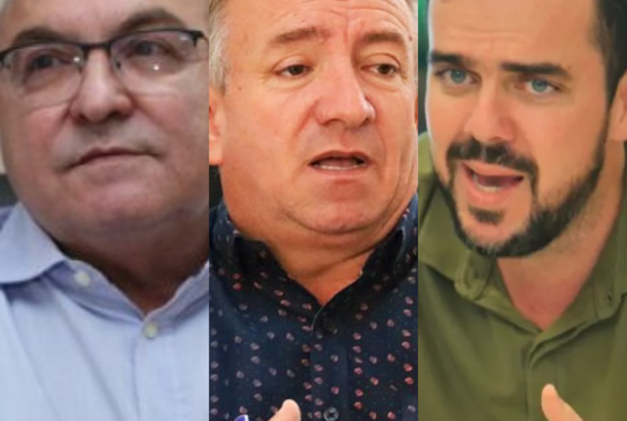 Da esquerda para a direita: Jânio Darrot e Vilmar Mariano podem deixar MDB para viabilizarem candidaturas a prefeito por outras legendas. Gustavo Mendanha e sua mulher, Mayara, avaliam possibilidade de mudarem domicílio eleitoral para Goiânia.