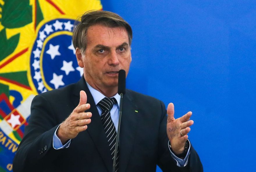 O presidente da República,Jair Bolsonaro, participa do lançamento da nova linha de crédito imobiliário com taxa fixa da Caixa Econômica Federal