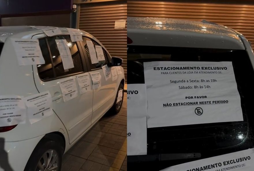 comerciante-cobre-carro-com-avisos-apos-motorista-parar-em-vaga-exclusiva-em-goiania-1 comerciante-cobre-carro-com-avisos-apos-motorista-parar-em-vaga-exclusiva-em-goiania-1