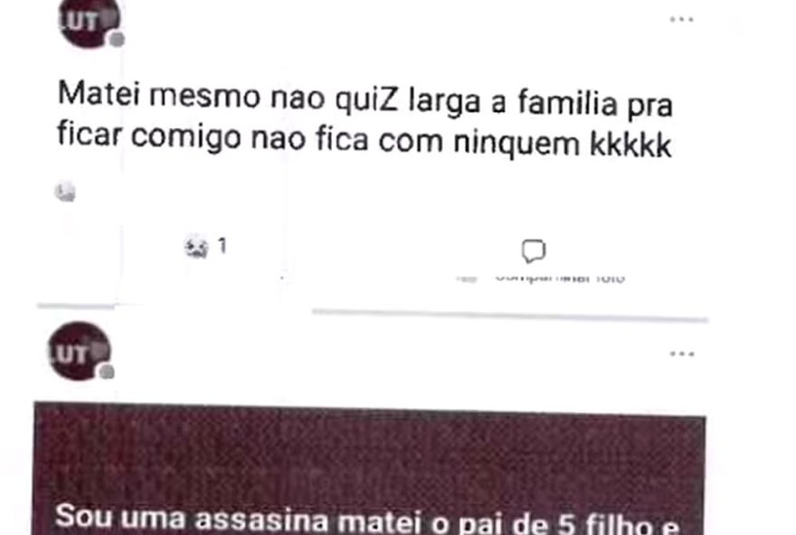 Mulher confessou o assassinato nas redes sociais, alegando que o crime foi motivado pela recusa dele em abandonar a família