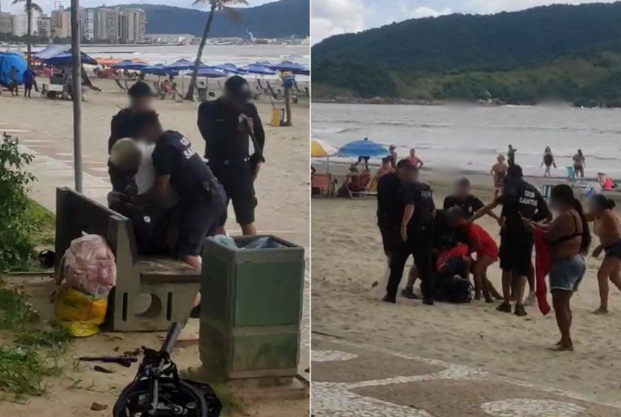 conflito-em-praia-de-santos3A-ambulantes-e-guardas-brigam-por-licenca2C-familia-relata-abuso-de-poder.-video