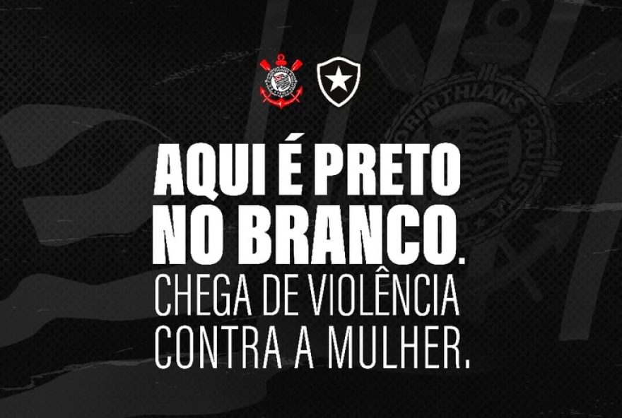 corinthians-e-botafogo-se-unem-no-combate-a-violencia-contra-a-mulher