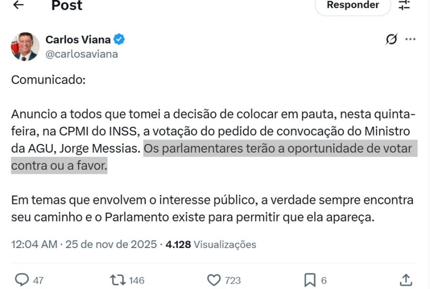 cpmi-investigara-possivel-fraude-no-inss-e-votara-convocacao-de-ministro-da-agu cpmi-investigara-possivel-fraude-no-inss-e-votara-convocacao-de-ministro-da-agu