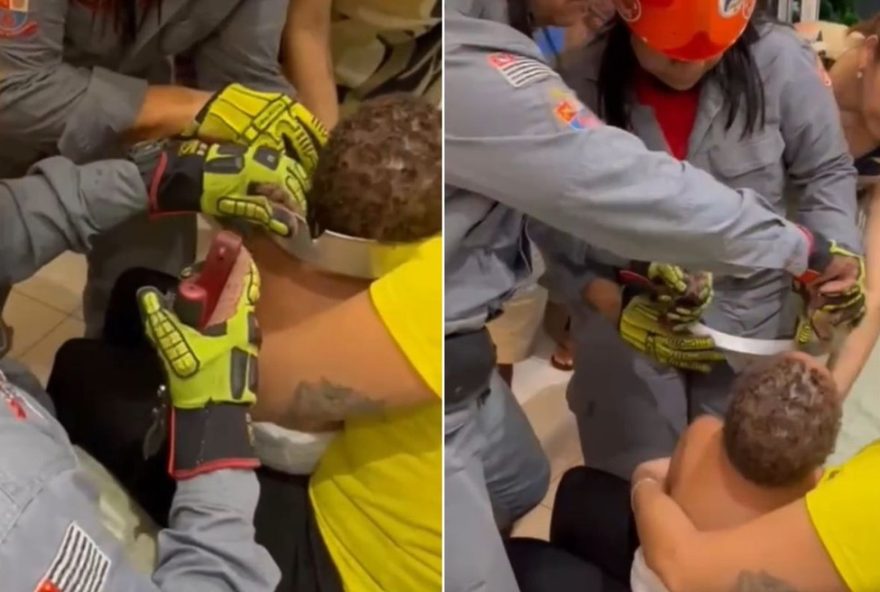 crianca-fica-com-cabeca-presa-em-aro-de-bolo-e-e-resgatada-pelos-bombeiros crianca-fica-com-cabeca-presa-em-aro-de-bolo-e-e-resgatada-pelos-bombeiros