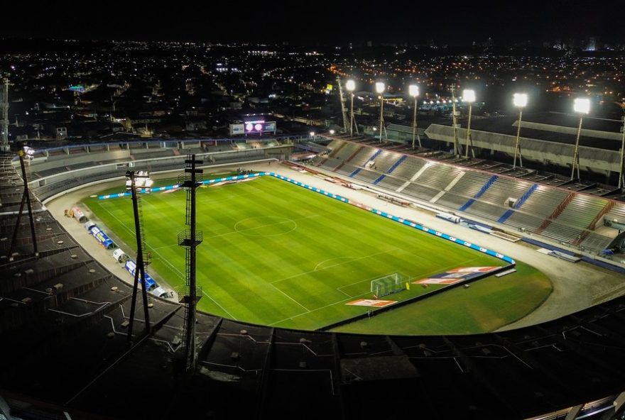 AL - MACEIO - 30/04/2025 - COPA DO BRASIL 2025, CSA X GREMIO - Vista Aerea do Estadio Rei Pele em Maceio (AL), antes da partida entre CSA e Gremio, valida pela Copa do Brasil 2025. Foto: Marlon Costa/AGIF