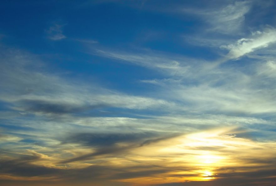 céu aberto temperatura