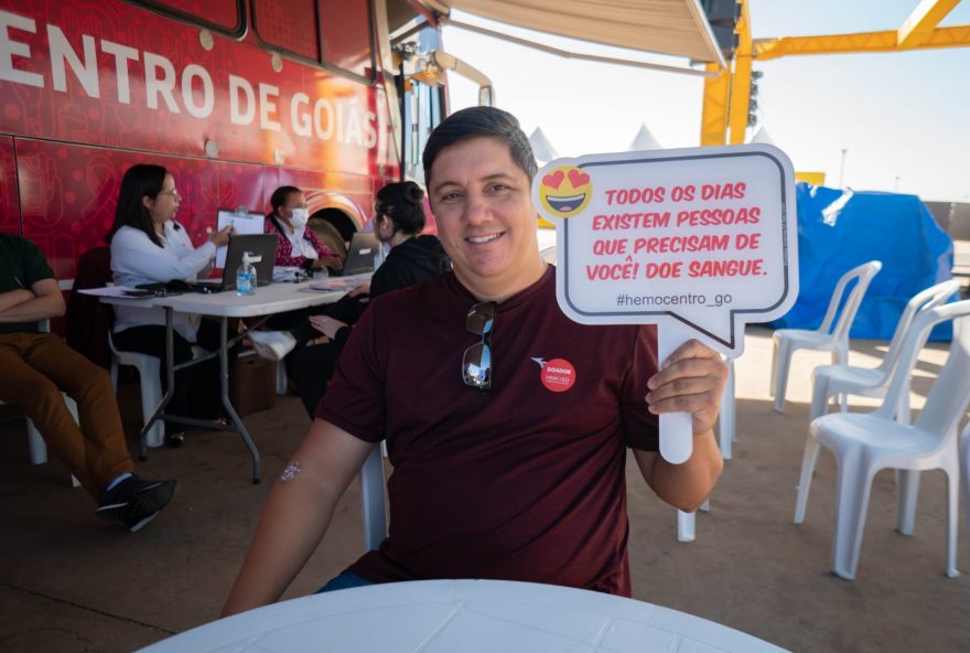 Campanha em parceria com o festival Deu Praia mobiliza mais de 500 doadores de sangue em Goiânia (Fotos: Secult)