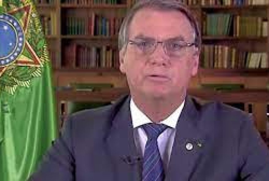 Bolsonaro durante discurso / Foto: Reprodução