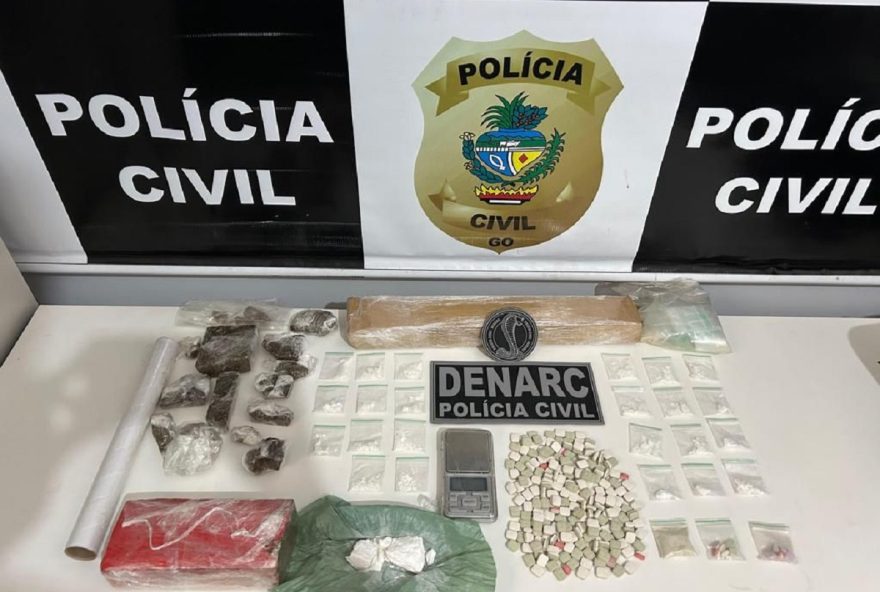 Valor estimado da droga apreendida é de aproximadamente R$ 150 mil (Foto: Divulgação/ PCGO)