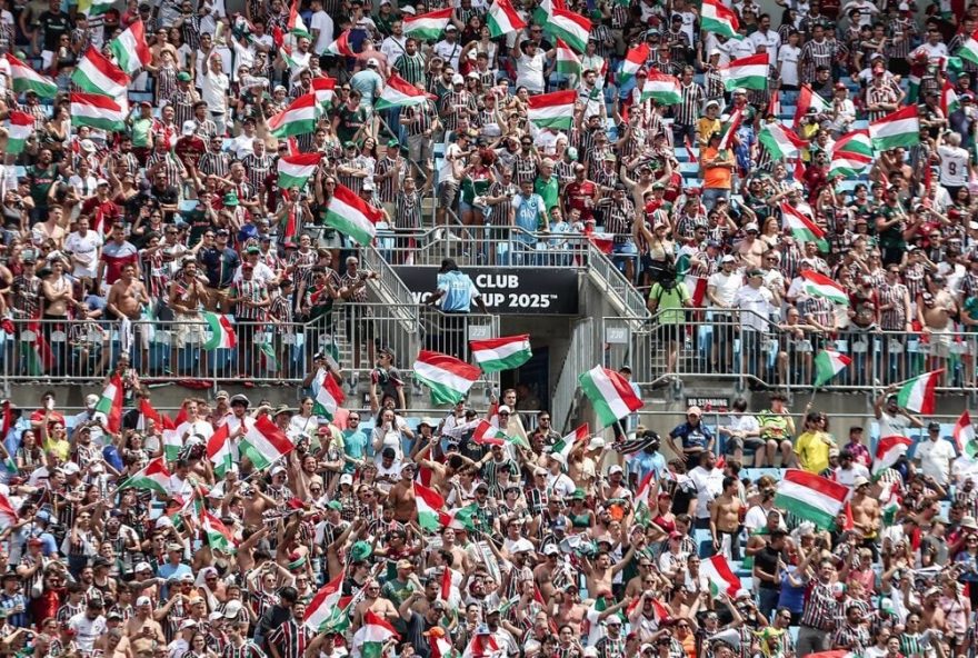 Torcida do Fluminense no Mundial de Clubes. Foto: Lucas Merçon - Fluminense