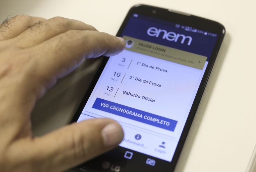 Aplicativo de Celular ENEM (Foto: Marcello Casal Jr/Agência Brasil)