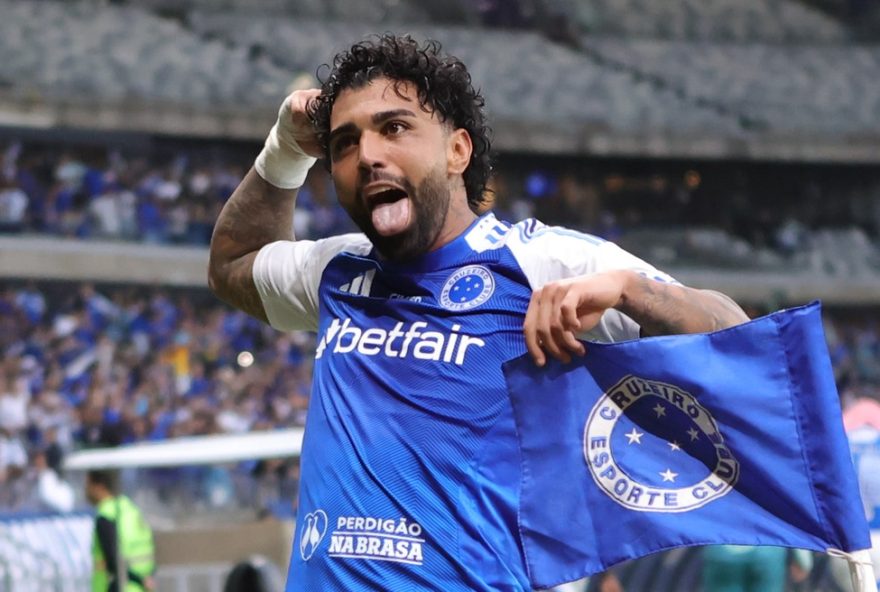MG - BELO HORIZONTE - 20/07/2025 - BRASILEIRO A 2025, CRUZEIRO X JUVENTUDE - Gabriel Barbosa Gabigol jogador do Cruzeiro comemora seu gol durante partida contra o Juventude no estadio Mineirao pelo campeonato Brasileiro A 2025. Foto: Gilson Lobo/AGIF
