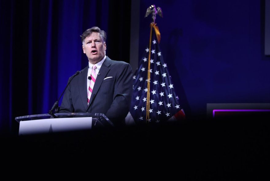 SelectUSA Investment Summit In National Harbour, Maryland Near Washington, District Of Columbia, USA, Washington Dc. 13 May 2025 13/05/2025 May 13, 2025, Washington Dc, Virginia, USA: U.S Deputy Secretary of State Christopher Landau speaks during a session of the 2025 SelectUSA Investment Summit in Gaylord Convention Center in National Harbour, Maryland, on May 13, 2025.
POLITICA
Europa Press/Contacto/Gent Shkullaku