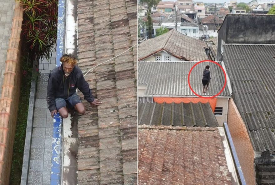 ex-vocalista-de-samba-e-flagrado-escondido-em-telhado-apos-invadir-casa