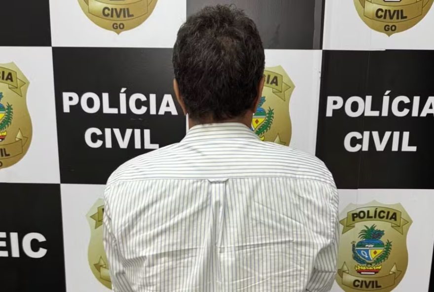 Geraldo Daniel de Oliveira foi preso em Goiânia, após um pedido de prisão preventiva emitido pela Justiça de Altamira, no Pará. (Foto: Divulgação/Polícia Civil)