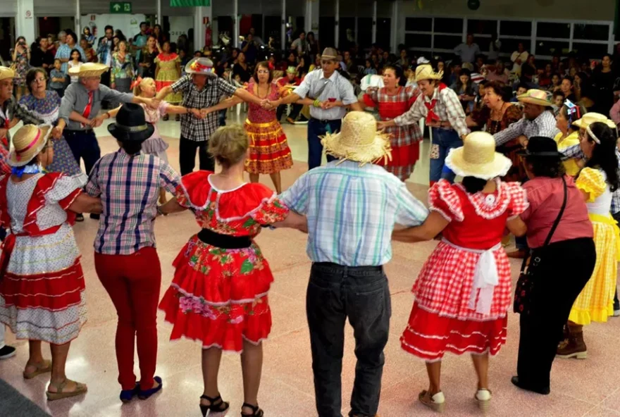 Festas contam com pratos típicos de Goiás. (Foto: Reprodução/g1)