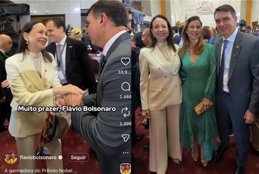 flavio-bolsonaro-sela-alianca-com-maria-corina-machado-no-chile flavio-bolsonaro-sela-alianca-com-maria-corina-machado-no-chile