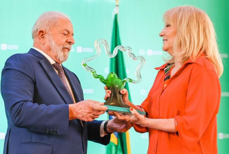 Lula recebeu uma homenagem da prefeitura de Montevidéu e disse que trabalhará para unificar novamente o pensamento da América Latina. (Foto: Ricardo Stuckert/PR)