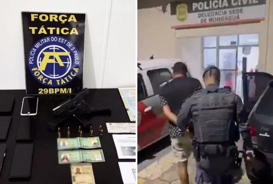 foragido-de-faccao-criminosa-e-capturado-no-litoral-de-sp-com-documento-falso-e-arma-prisao-de-membro-de-organizacao-criminosa-do-para-em-mongagua