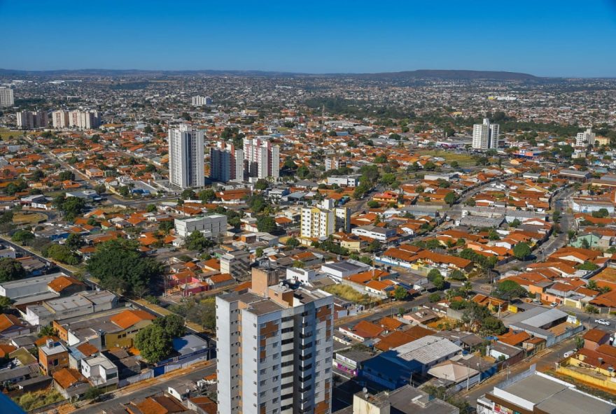 Imagem aérea da Prefeitura de Aparecida de Goiânia. (Foto: Divulgação/Prefeitura de Aparecida de Goiânia)