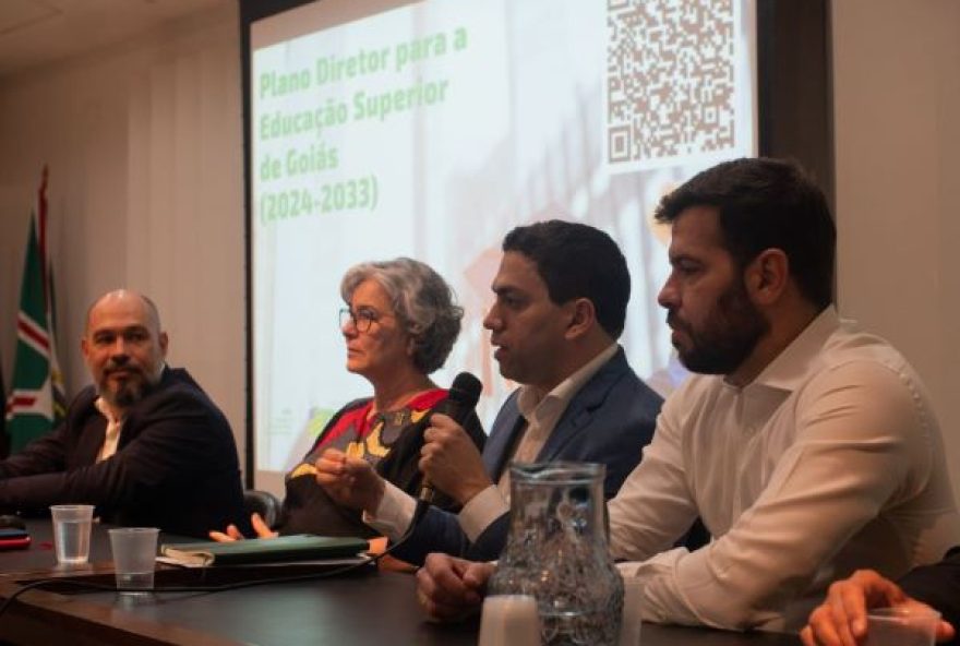 Primeira audiência pública do Plano Diretor da Educação Superior foi realizada na Universidade Federal de Goiás (Foto: Reprodução/ Secti)