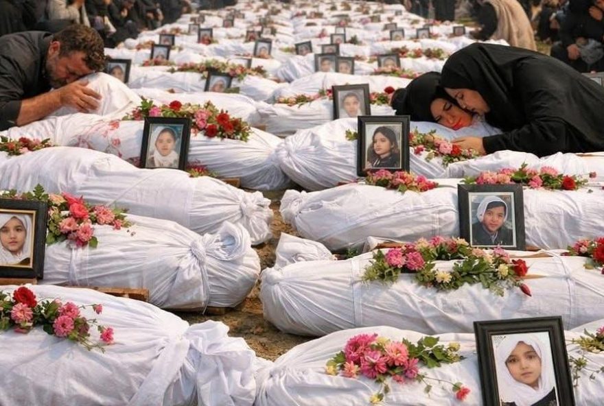 funeral-coletivo-homenageia-165-meninas-assassinadas-por-trump-e-netanyahu-no-ira