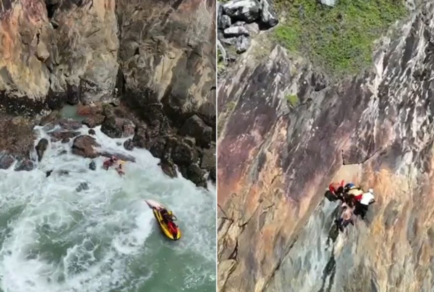 guarda-vidas-resgatam-menina-de-10-anos-arrastada-por-correnteza-nas-pedras-da-praia-da-enseada-em-guaruja-sp