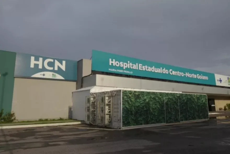 Hospital Estadual do Centro-Norte Goiano, em Goiás. (Reprodução/Divulgação/SES-GO)