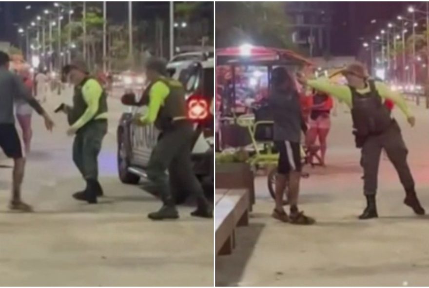 homem-e-detido-por-agressao-e-resistencia-policial-na-praia-de-iracema2C-em-fortaleza