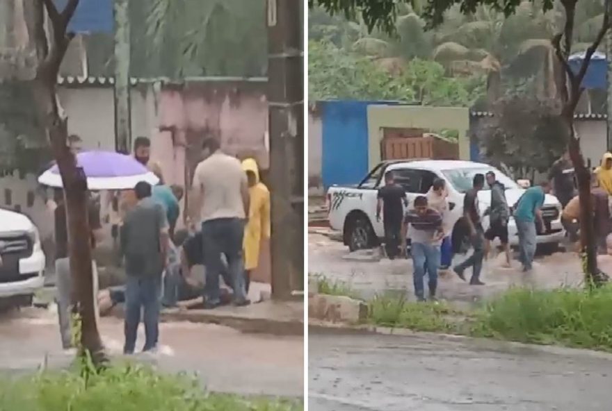 homem-e-resgatado-debaixo-de-caminhonete-arrastada-por-enxurrada-em-goiania