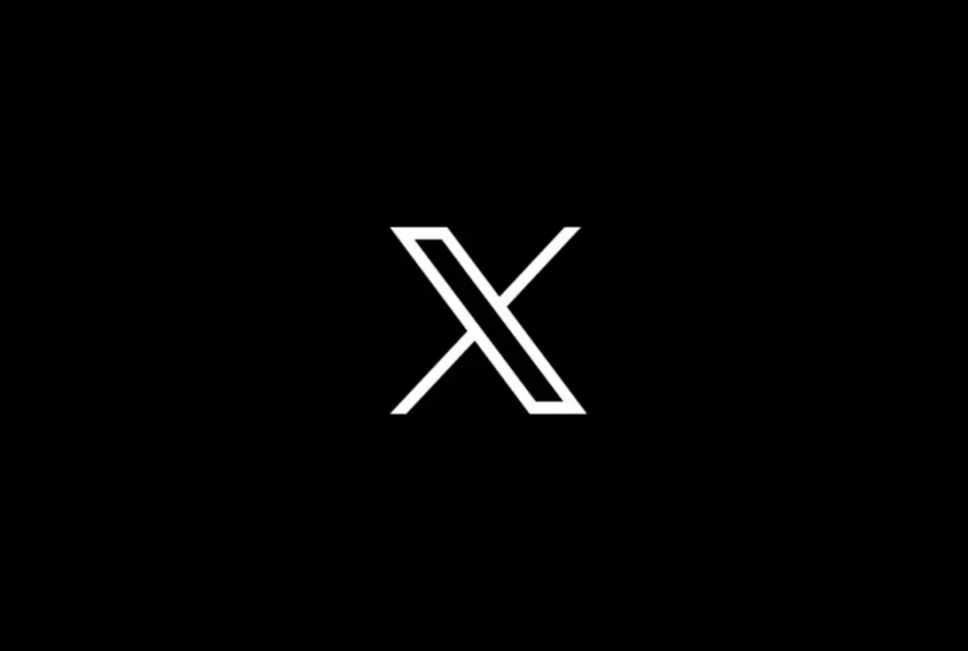 Nova logo do Twitter, "X". (Reprodução/Twitter)