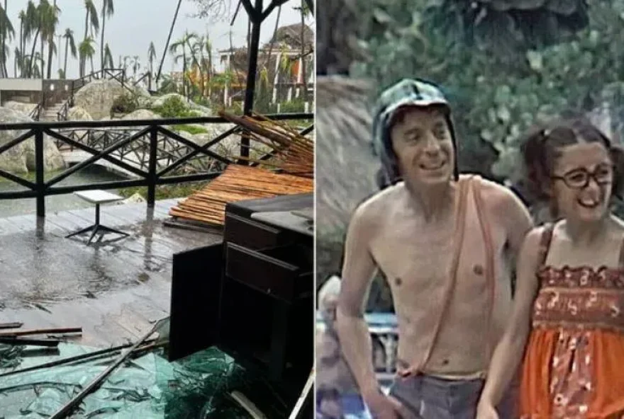 Hotel do episódio ‘Chaves em Acapulco’ é atingido por furacão no México