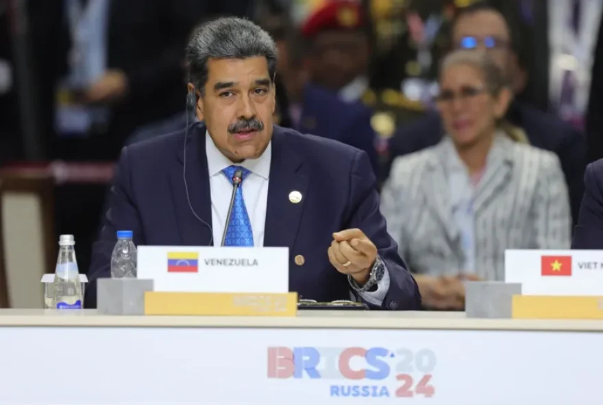 O presidente da Venezuela, Nicolás Maduro, disse que esperaria um posicionamento de Lula sobre a situação envolvendo a Venezuela - Prensa Presidencial