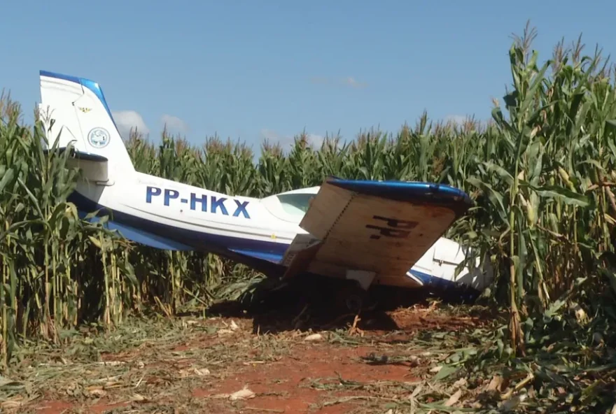 Pouso forçado de avião em Luziânia pode ter sido causado por falha no motor