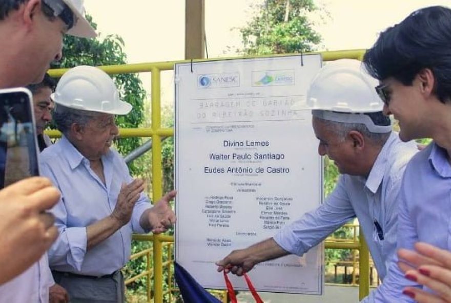 inauguração barragem